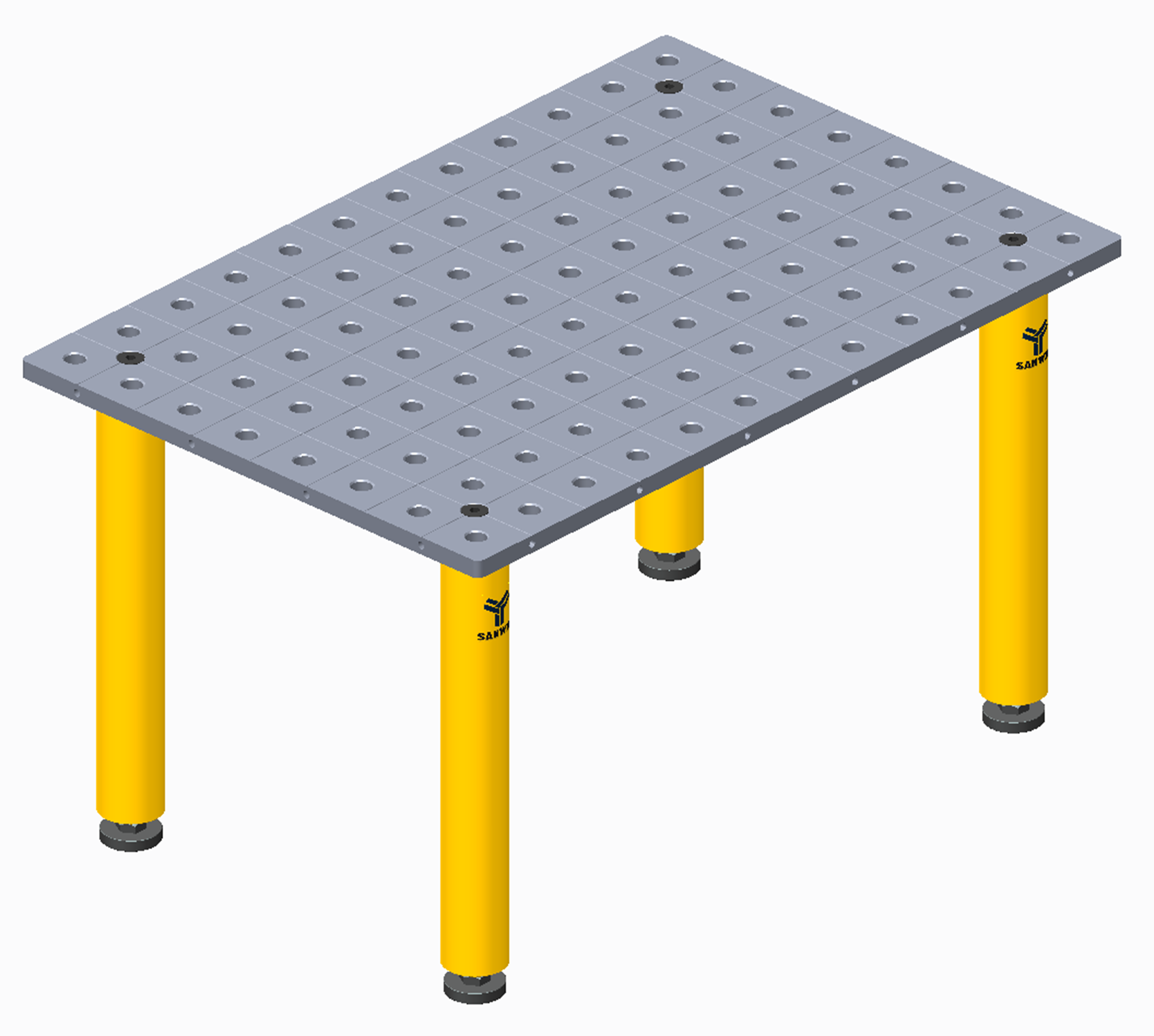 Precision shop welding table